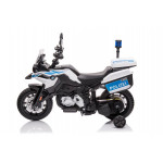 Elektrická motorka BMW - policajná JT5002B - biela 